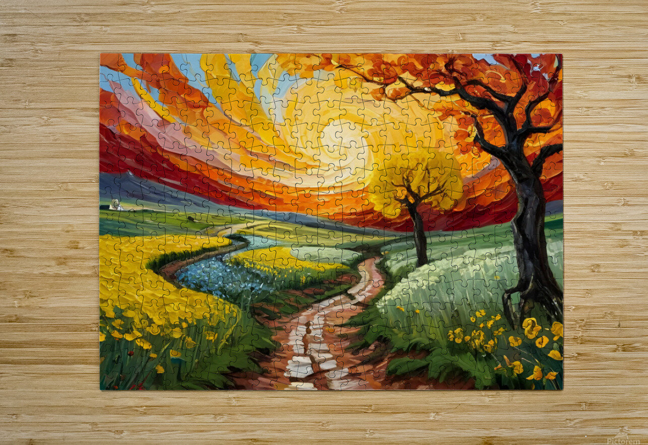 The path between the trees Fatiya Ali Puzzle printing