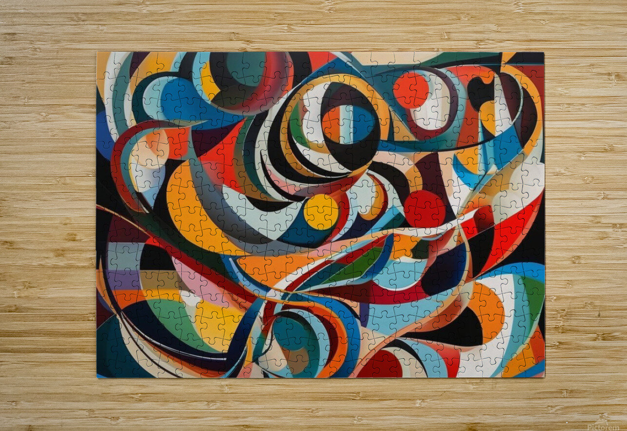 Abstract painting Fatiya Ali Puzzle printing