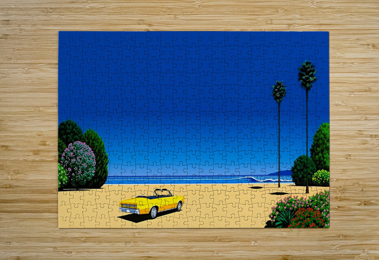 Hiroshi Nagai - Summer Yellow Car Vivanne Puzzle printing