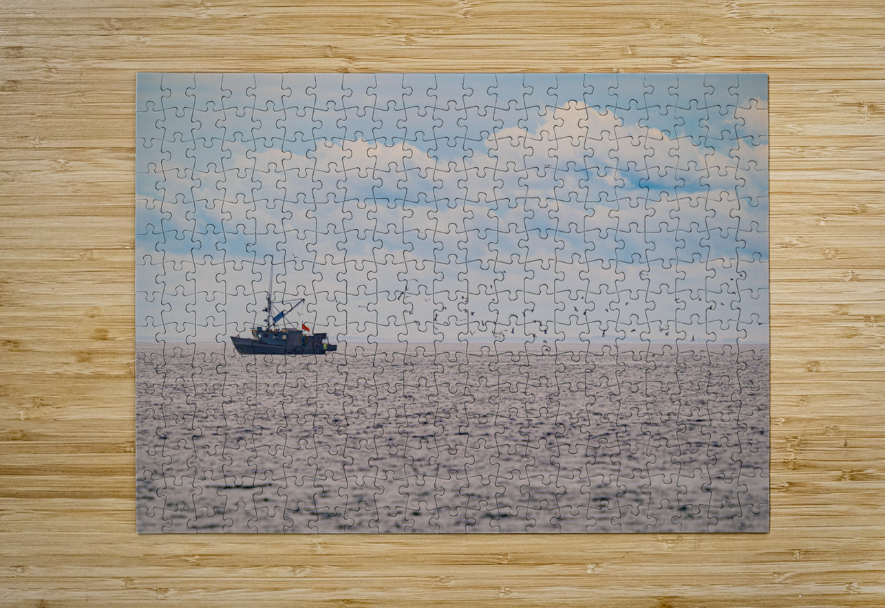 Fisherman Flock Geoffrey Prior Puzzle printing