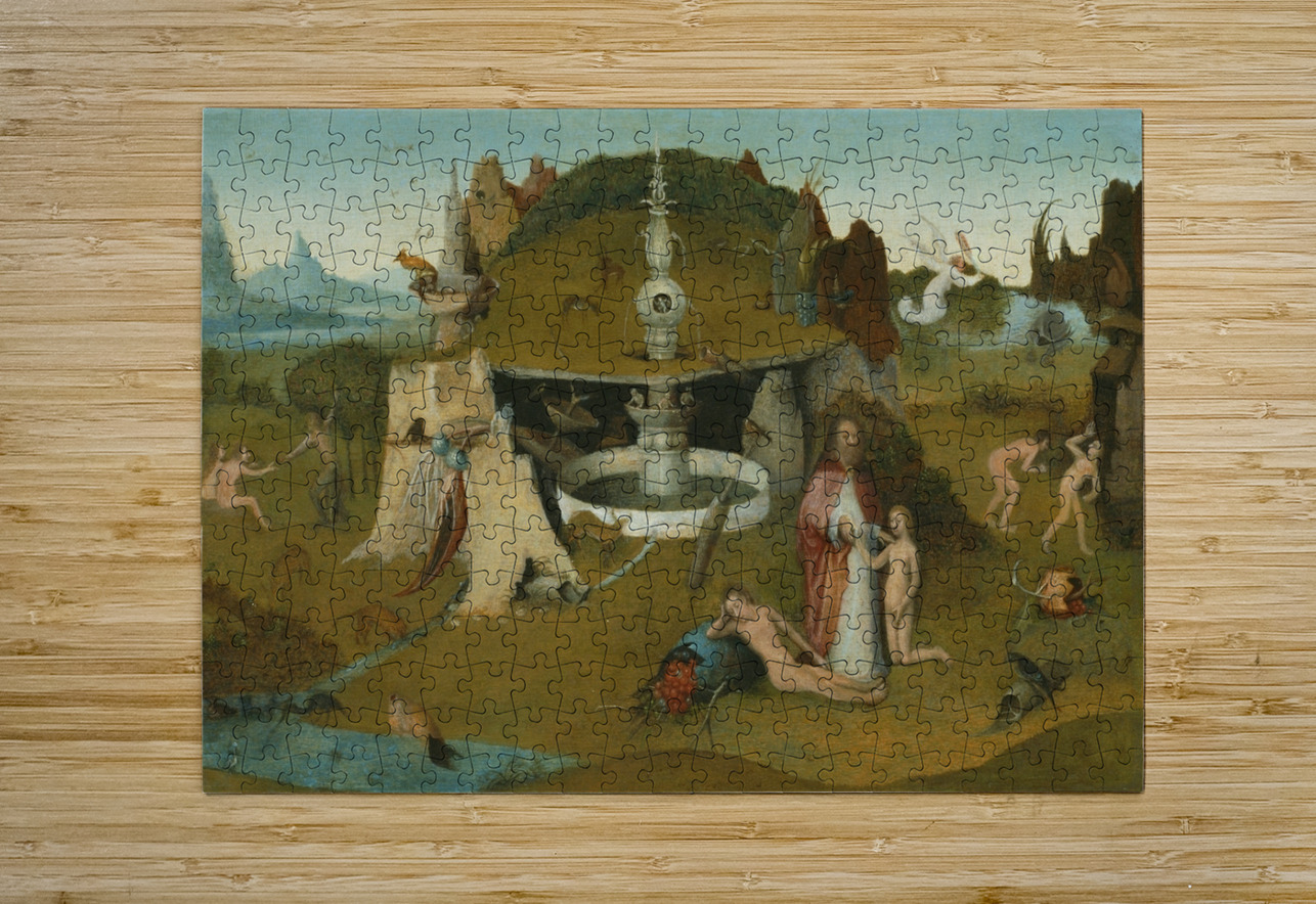 Hieronymus Bosch 1450 1516 The Garden of Paradise 1500 workshop of Bosch TOPARTGALLERY Puzzle printing