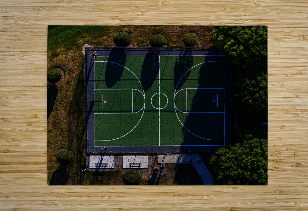 Aerial View - BBall Court  EYE AM STUDIOS Puzzle printing