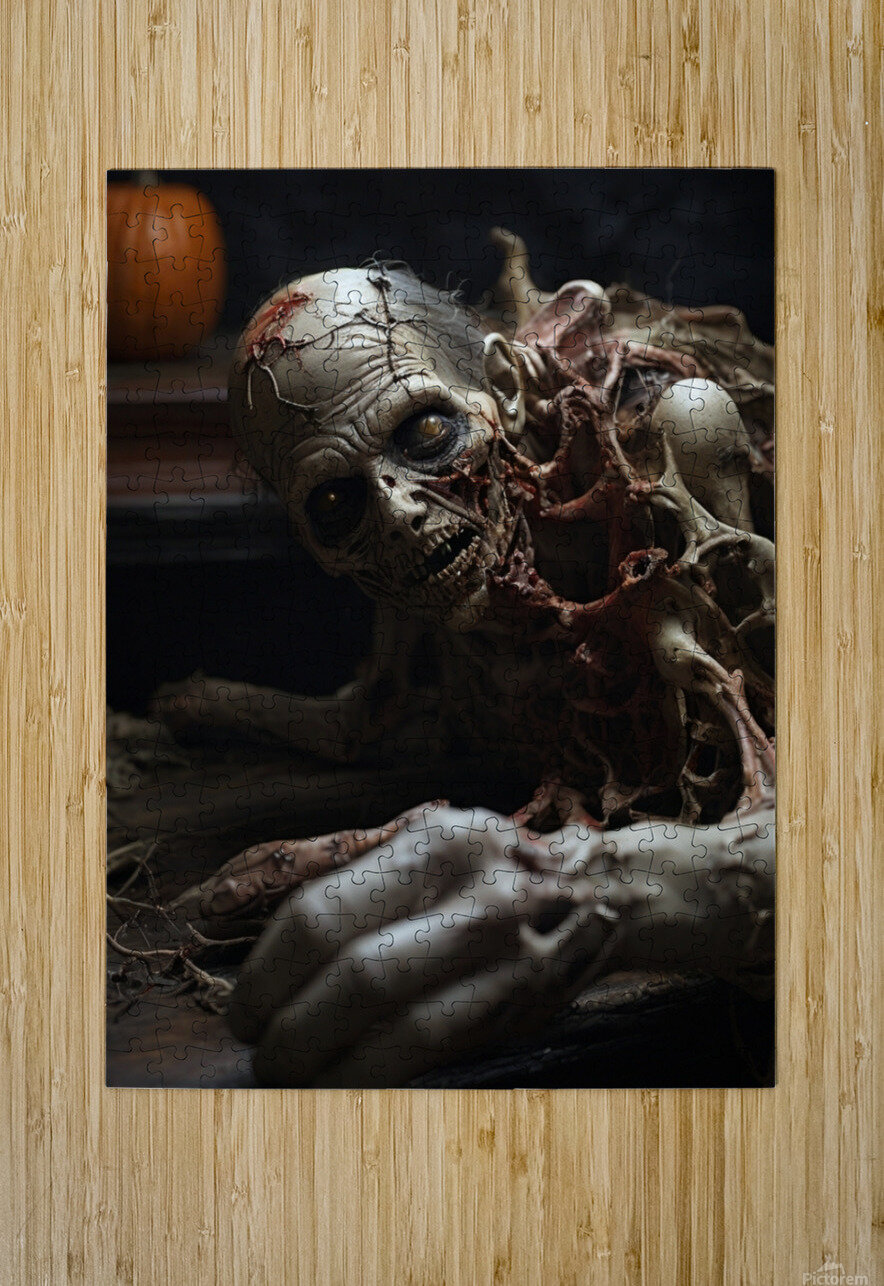 Default Amidst the eerie darkness of a Halloween GHANM ALYOUSEF Puzzle printing