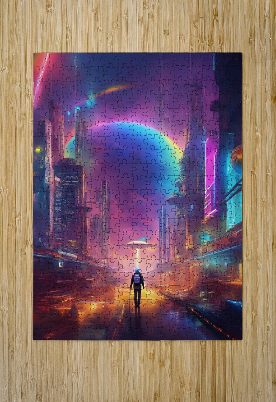 Distant Future One Simple Gallery Puzzle printing