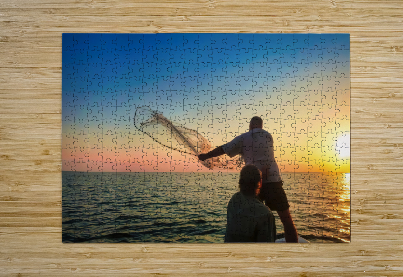 Cast Your Net Upon the Waters Shelia Hunt Photography Puzzle printing