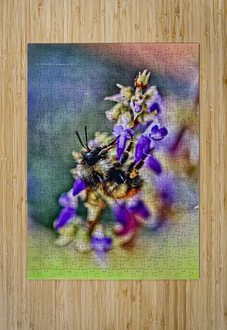 Bee on Coleus Flower Heather Marie Clark Puzzle printing