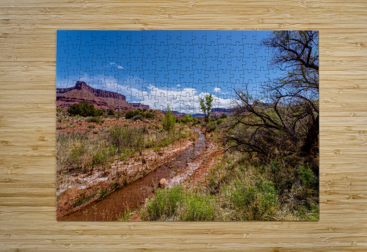 Utah Desert Hiking At Professor Creek Jennifer White Puzzle printing