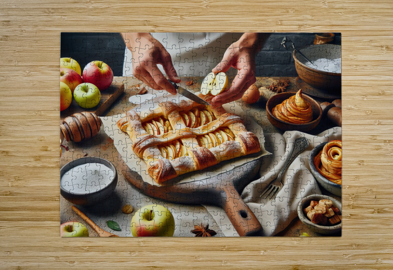 apple pie food 2 artvi Puzzle printing