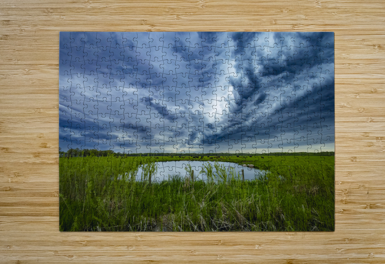 Pasture Under Storm Clouds Marc Gilbert Photography Puzzle printing