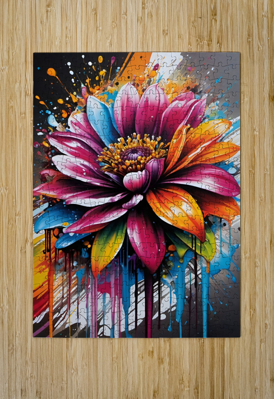Colorful Floral Art 35 Esmonbijouart Puzzle printing