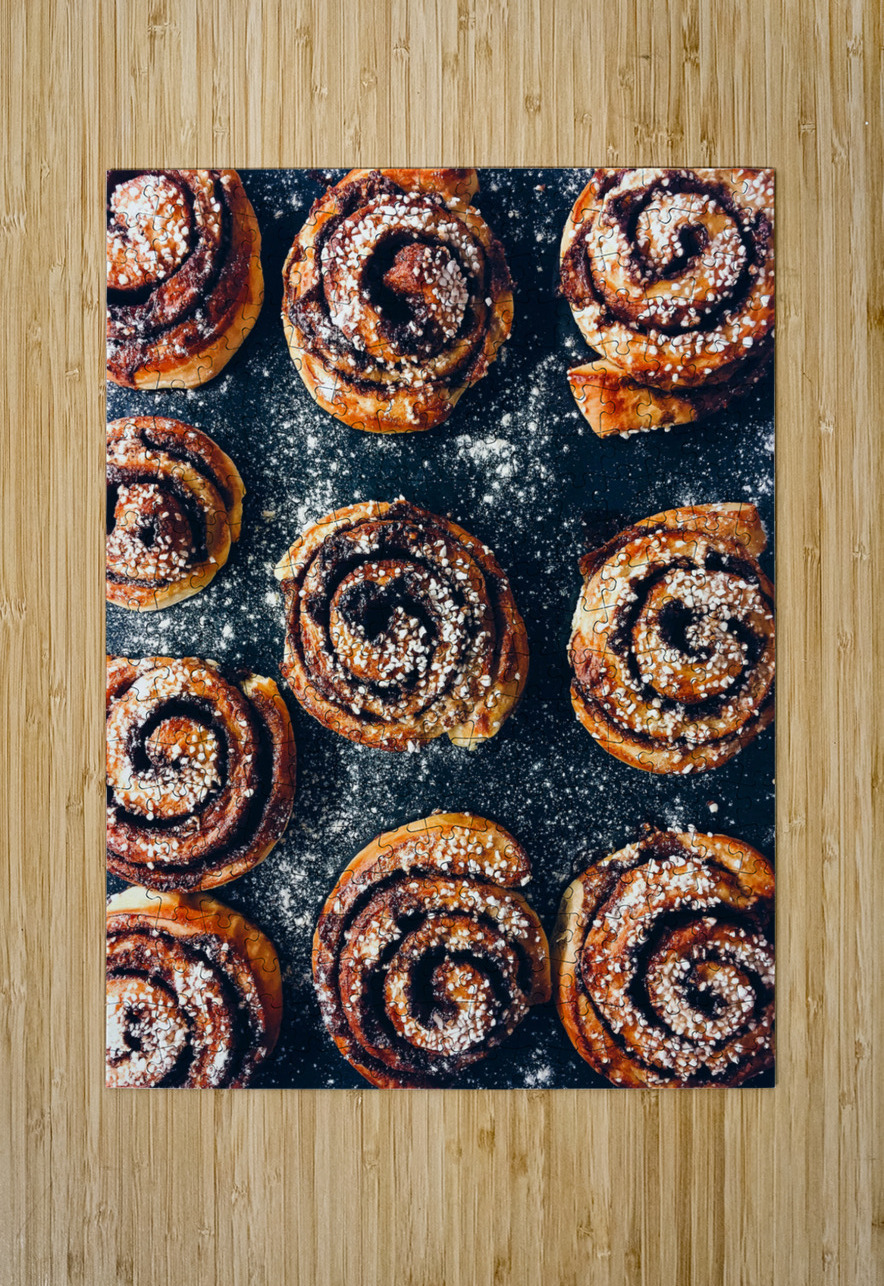 Cinnamon Bun Uppsala Sweden One Simple Gallery Puzzle printing