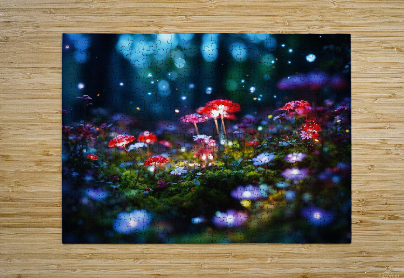 Tilt shift macro illustration of dark khalidachrab Puzzle printing