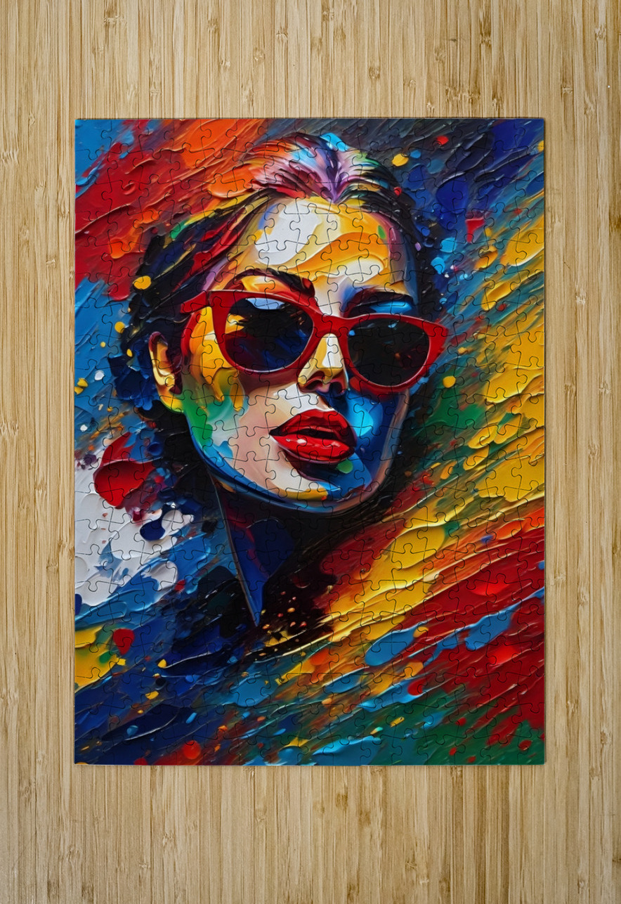 Colorful Abstract Portrait 67 Esmonbijouart Puzzle printing
