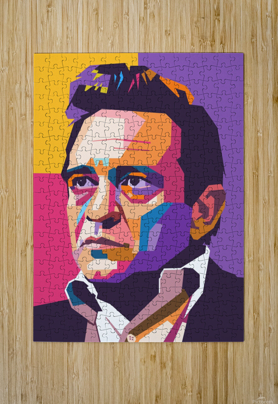 Johnny Cash wpap art Hantamrata Puzzle printing