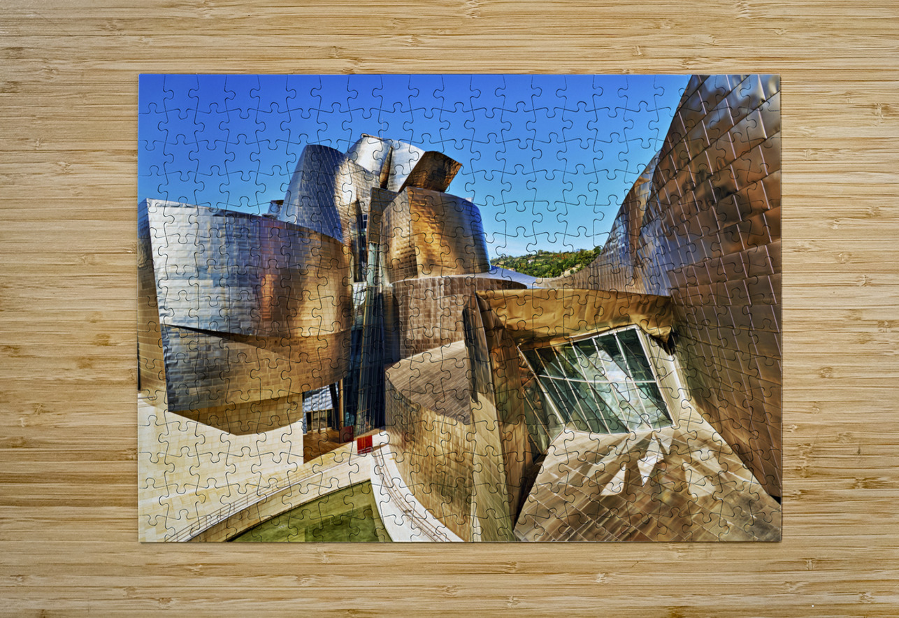 Bilbao Biscay Spain. Guggenheim Museum Marco Brivio Puzzle printing