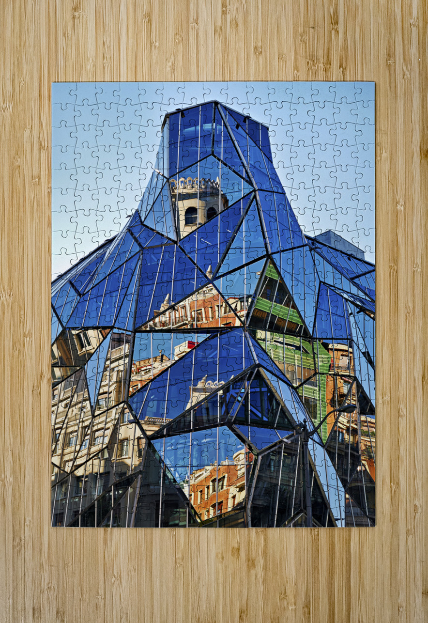 Bilbao Biscay Spain. Dpto. Sanidad Ledo Arteche. Modern building Marco Brivio Puzzle printing