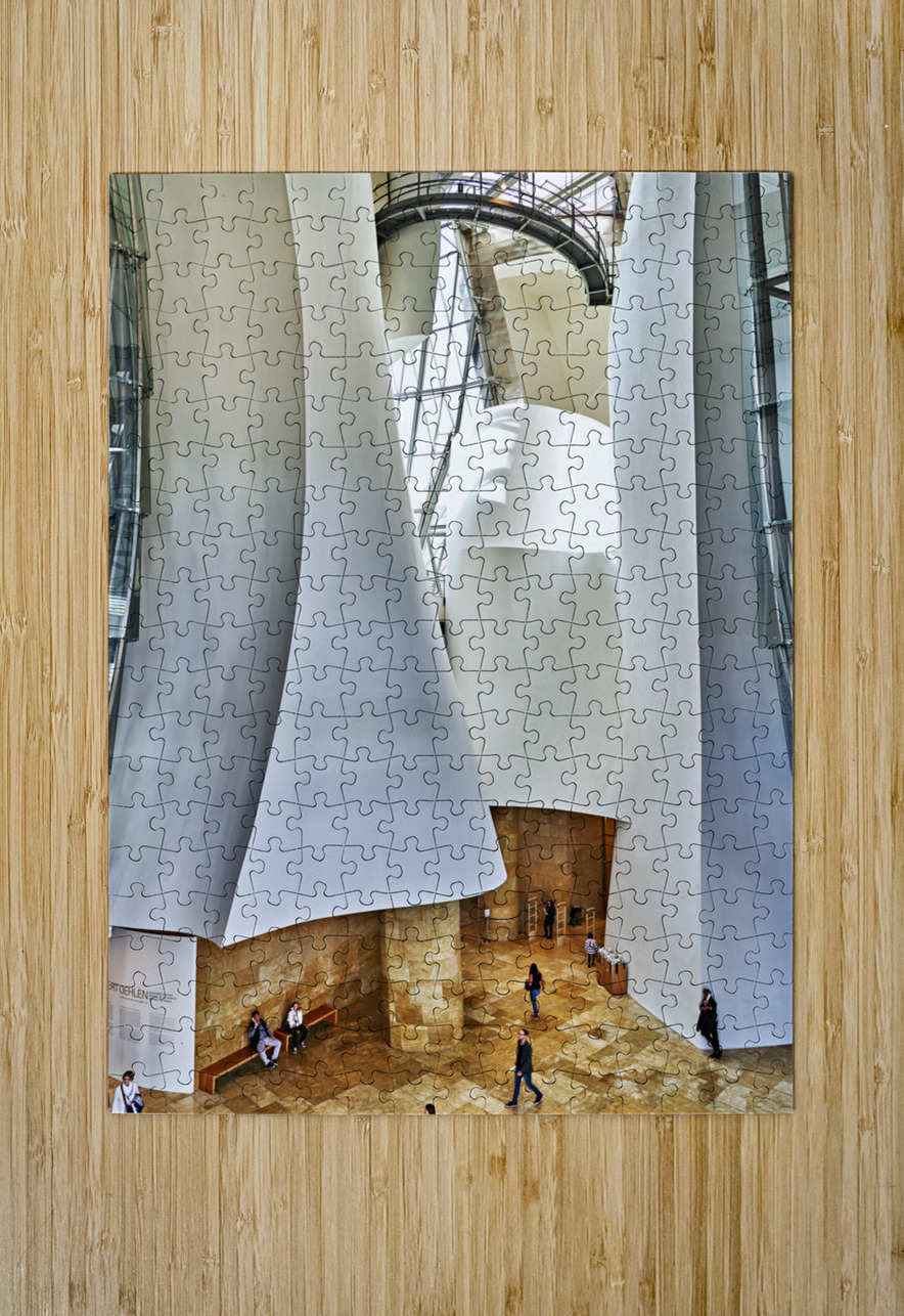 Bilbao Biscay Spain. The interiors of the Guggenheim Museum Marco Brivio Puzzle printing