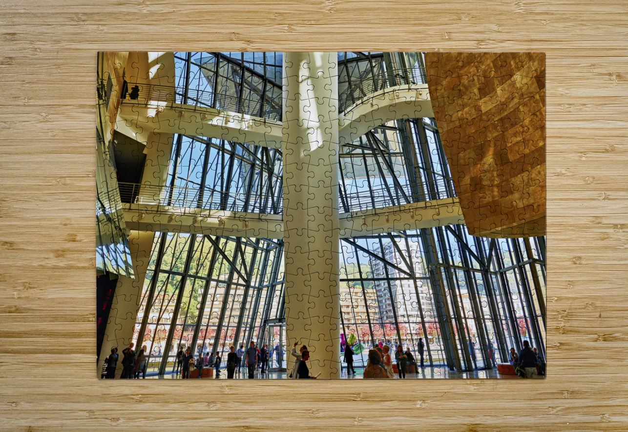 Bilbao Biscay Spain. The interiors of the Guggenheim Museum Marco Brivio Puzzle printing