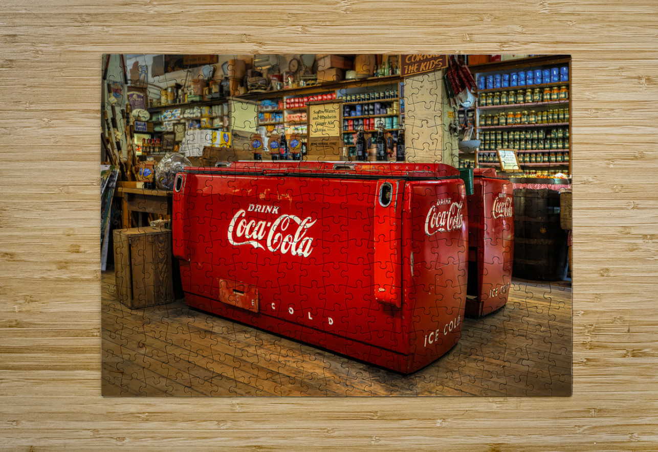 Antique Soft Drink Cooler Shelia Hunt Photography Puzzle printing