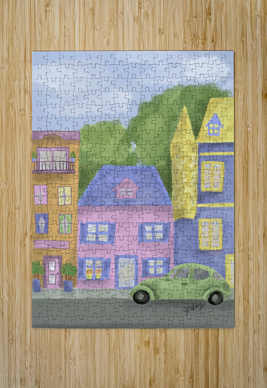 Coccinelle verte  KaRay Illustrations Puzzle printing