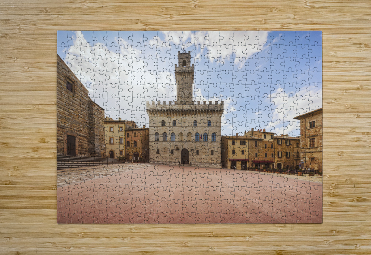 Piazza Grande and Palazzo Comunale of Montepulciano. Tuscany Stefano Orazzini Puzzle printing