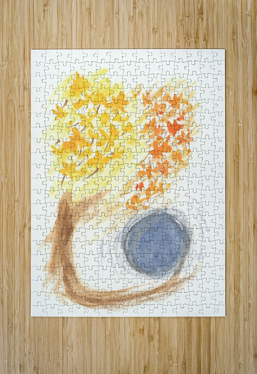 Fall Tree Blue Sun Greg Boatright Art Puzzle printing