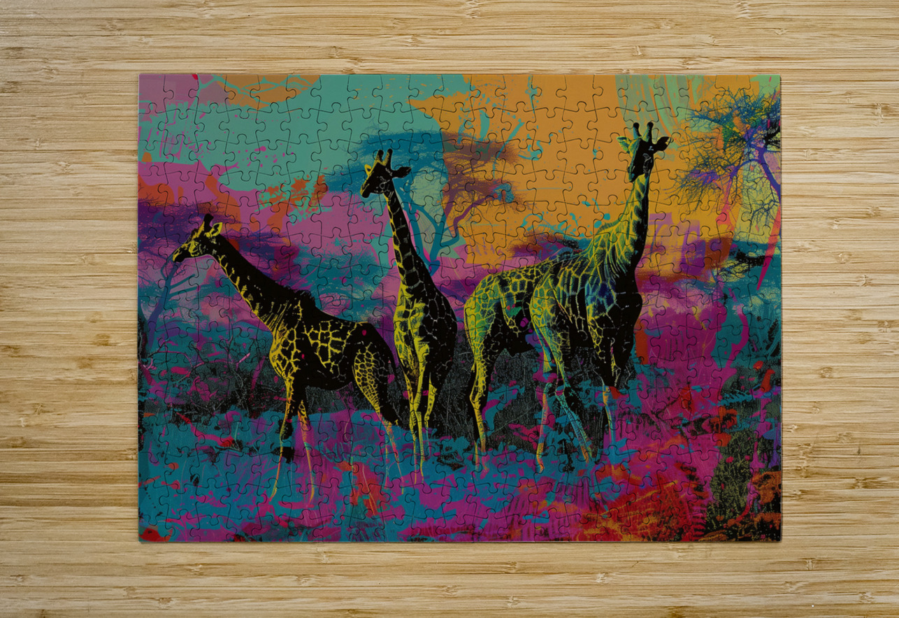 African Animals Concert Color Field Art   ar 32 b 1717851937.2556 ASAR STUDIOS Puzzle printing