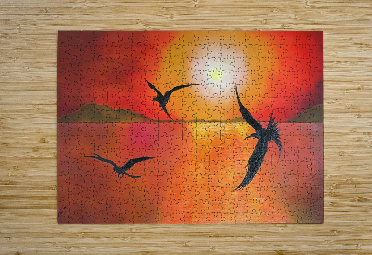 GALAPAGOS BOOBIES FLIGHT CACUM ART Puzzle printing