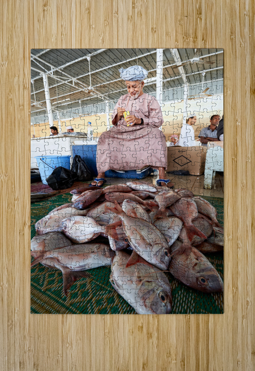 Oman. Muscat. The Fish Market Marco Brivio Puzzle printing