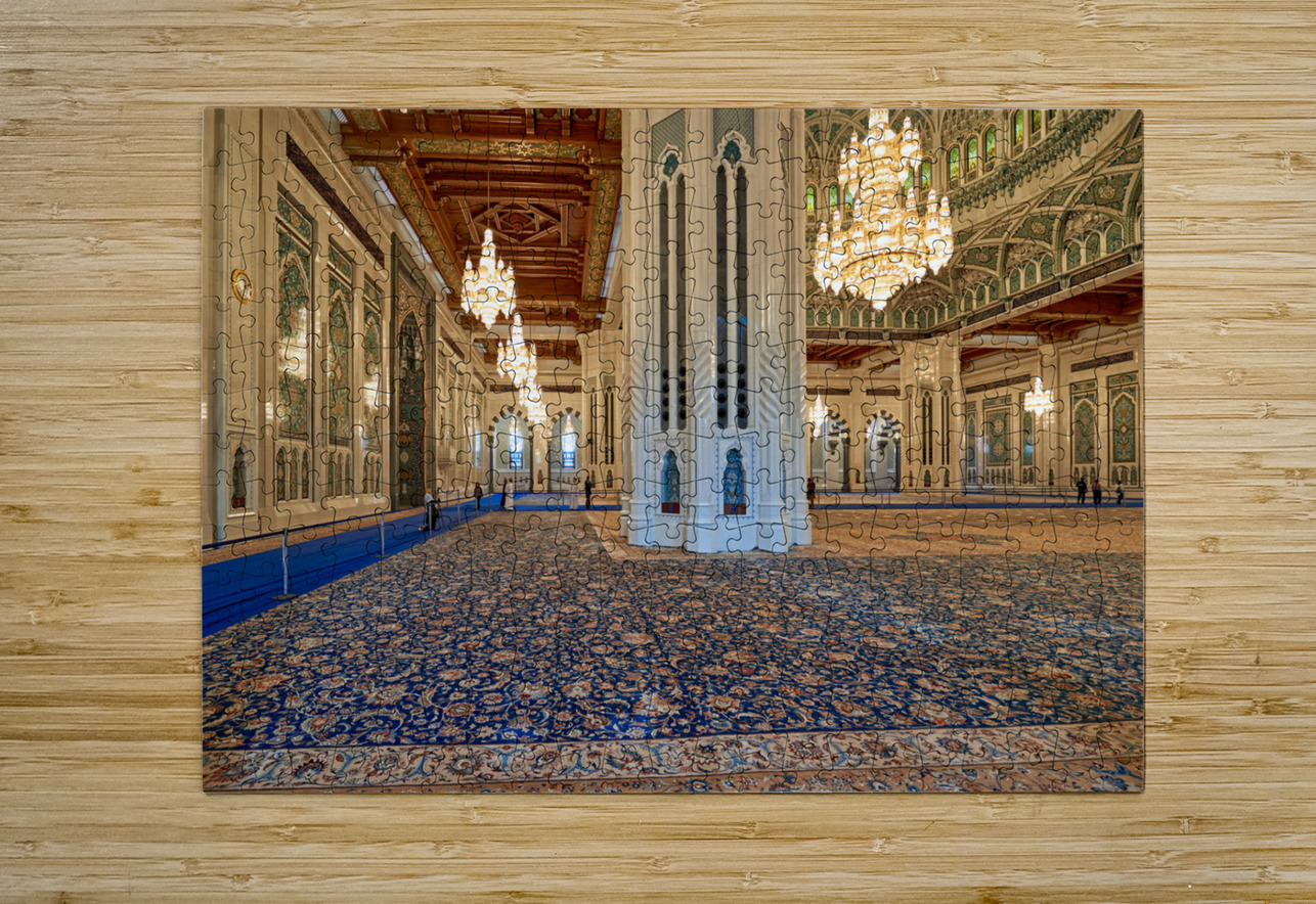 Oman. Muscat. Sultan Qaboos Grand Mosque Marco Brivio Puzzle printing