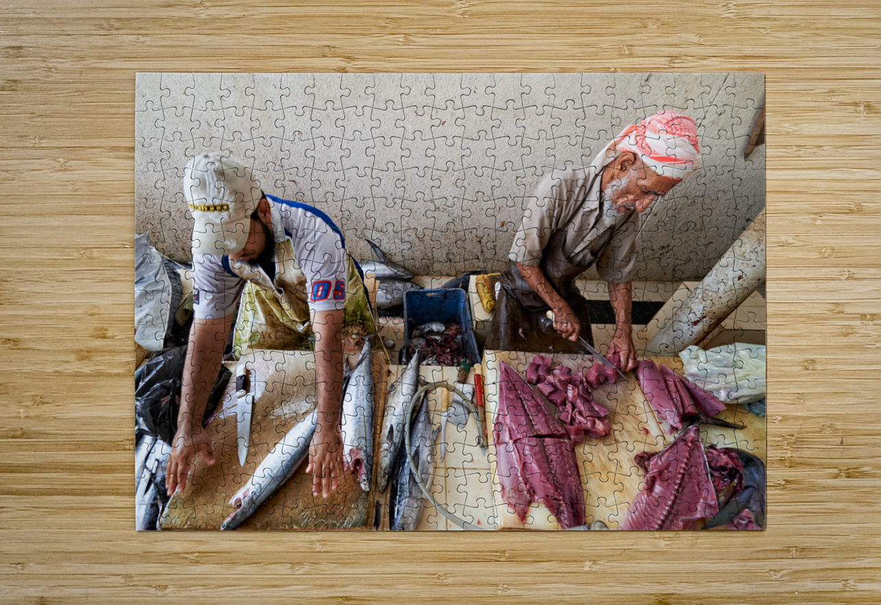 Oman. Muscat. The Fish Market Marco Brivio Puzzle printing