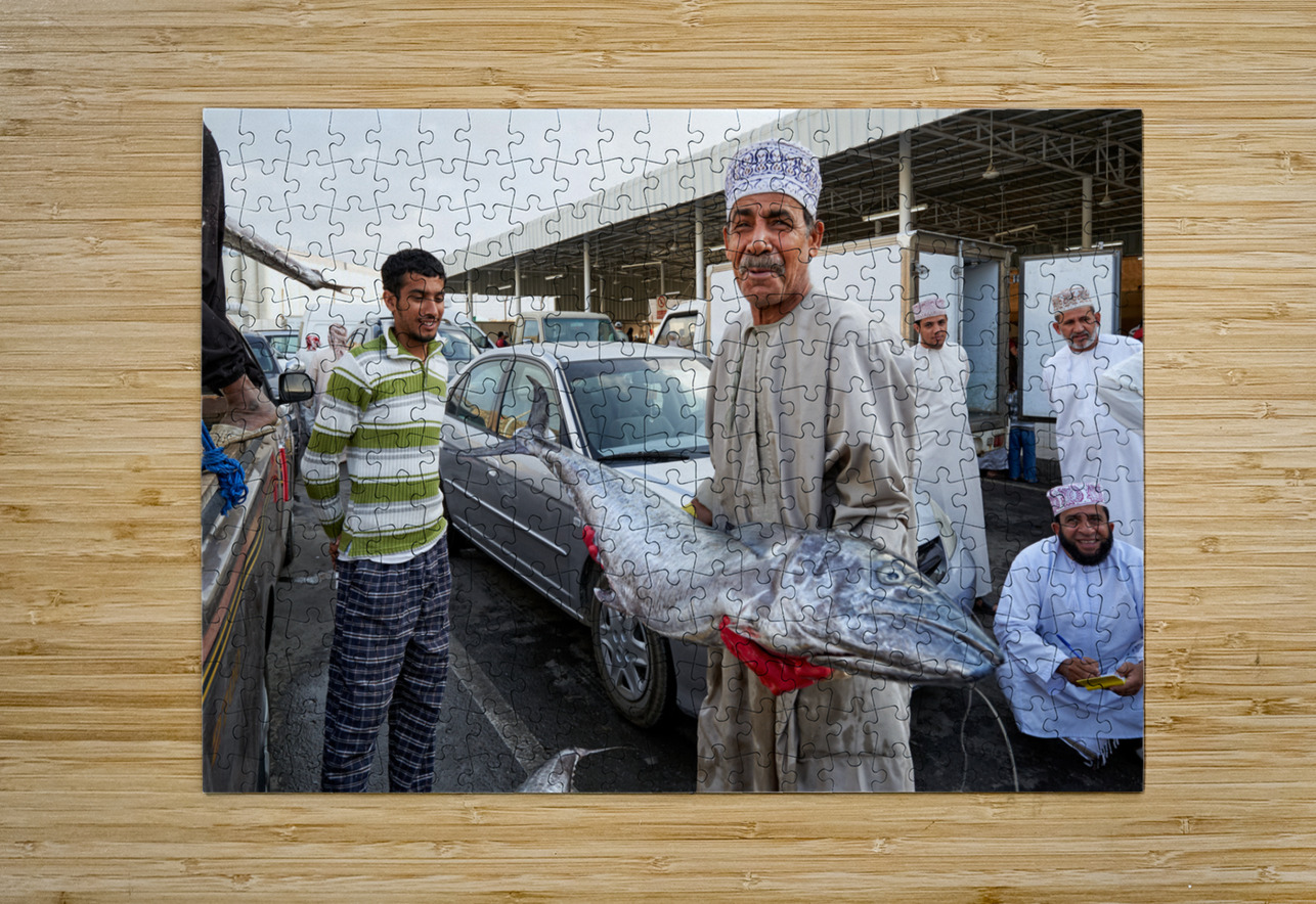 Oman. Muscat. The Fish Market Marco Brivio Puzzle printing