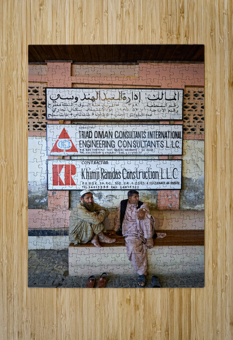 Oman. Muscat. Portrait of omani men Marco Brivio Puzzle printing