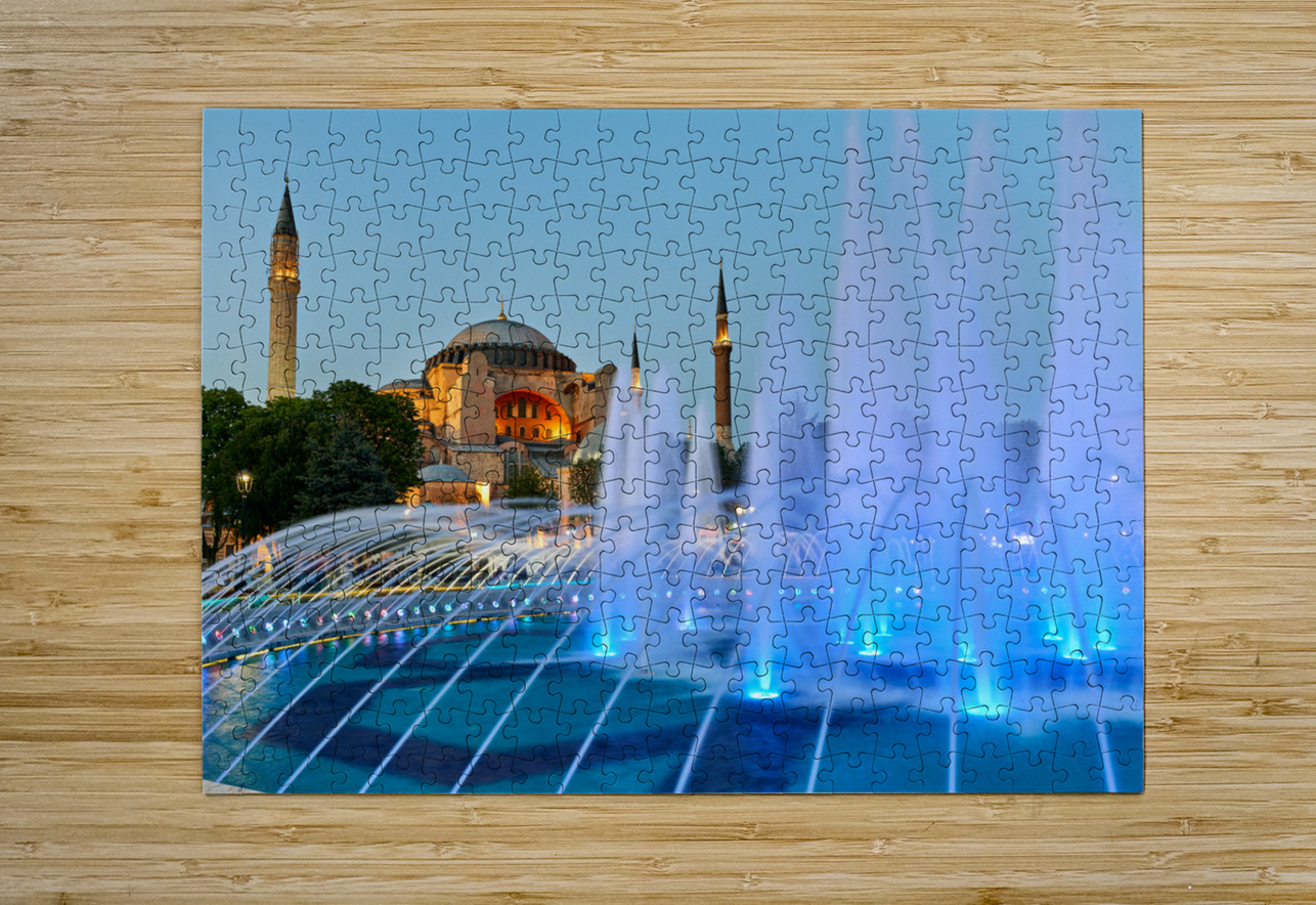 Istanbul Turkey. Hagia Sophia Grand Mosque Marco Brivio Puzzle printing