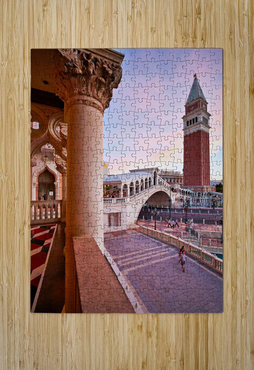 Venetian Hotel at Sunset. Las Vegas Nevada USA Marco Brivio Puzzle printing