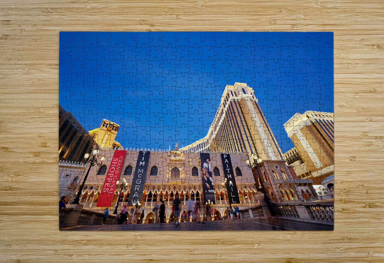 Venetian Hotel at Sunset. Las Vegas Nevada USA Marco Brivio Puzzle printing