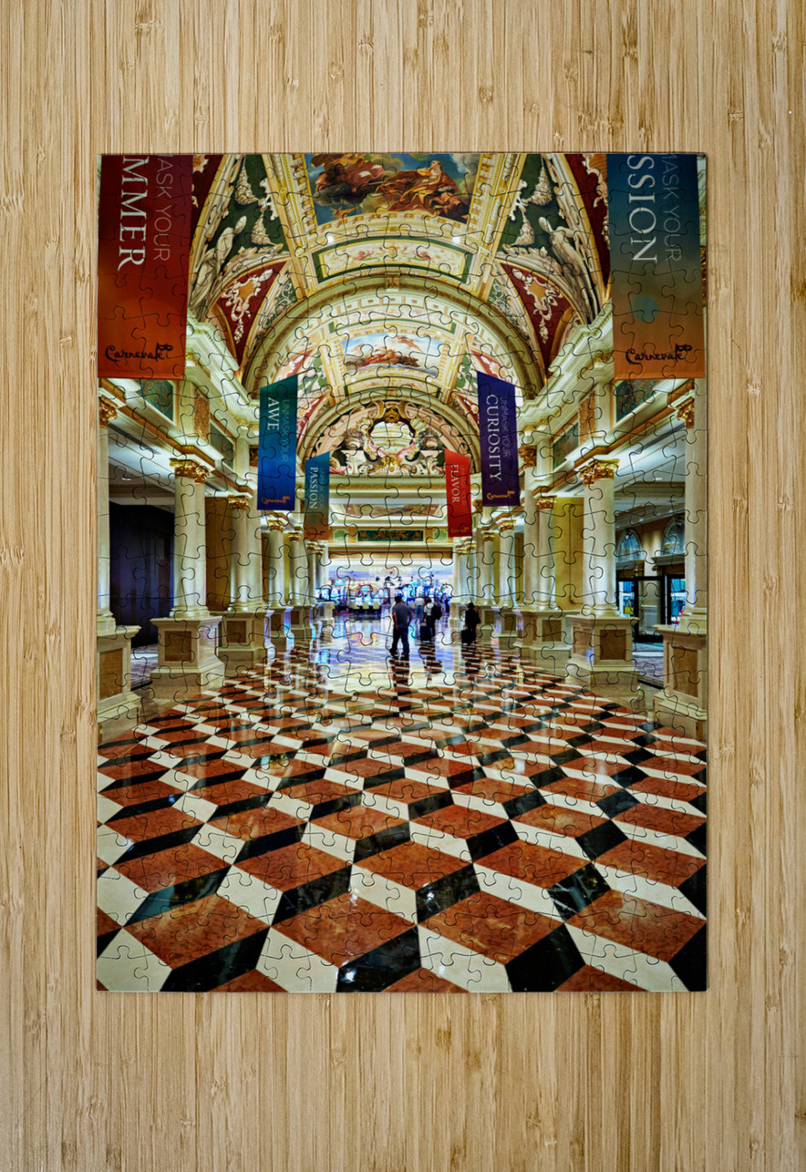 The Lobby of Venetian Hotel. Las Vegas Nevada USA Marco Brivio Puzzle printing