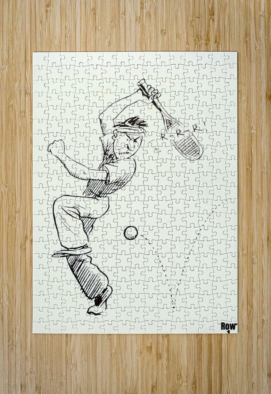 RRR Early 1900s Tennis  Row One Brand Puzzle printing