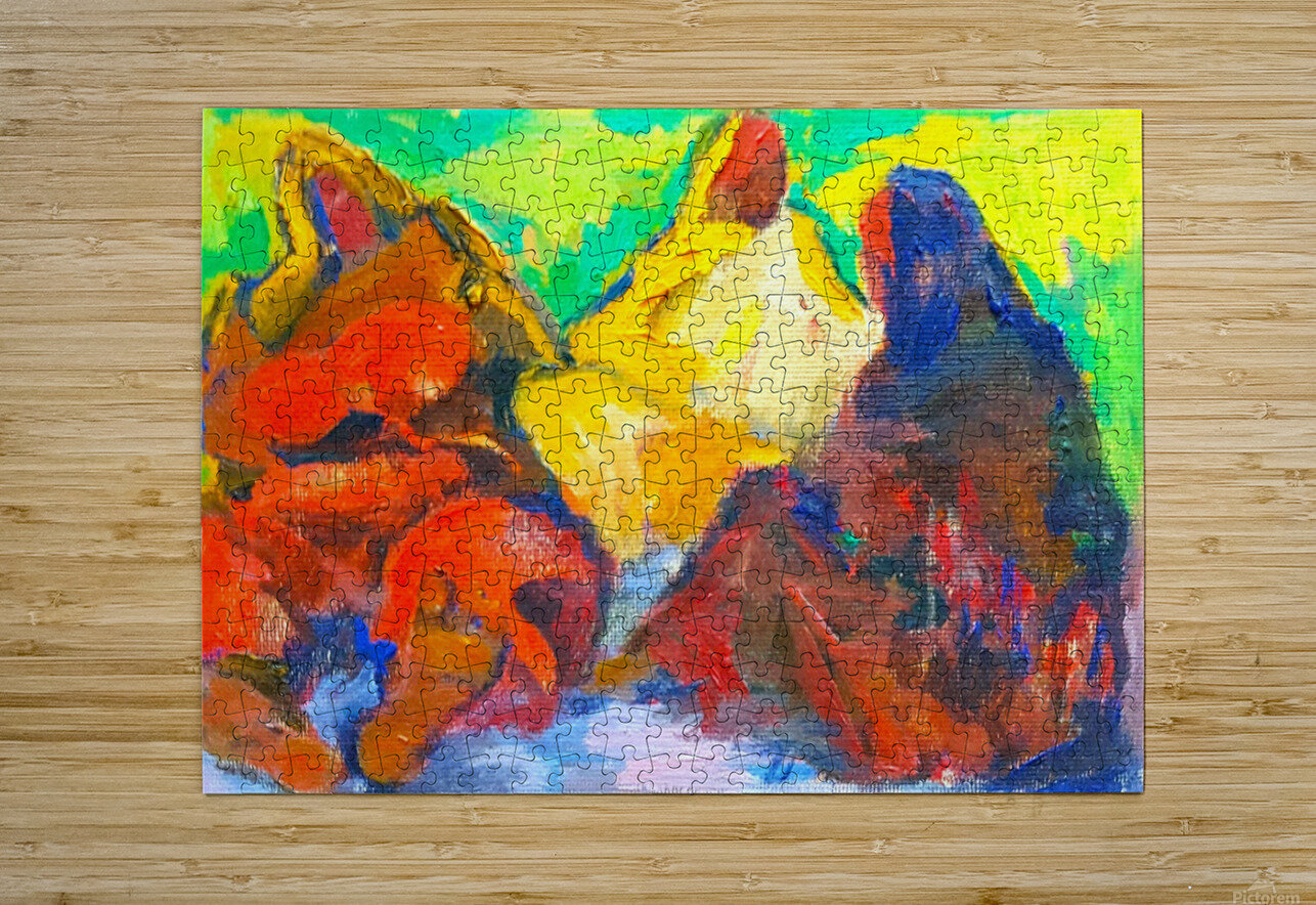 Country farmers.  Youssef Kamel Puzzle printing