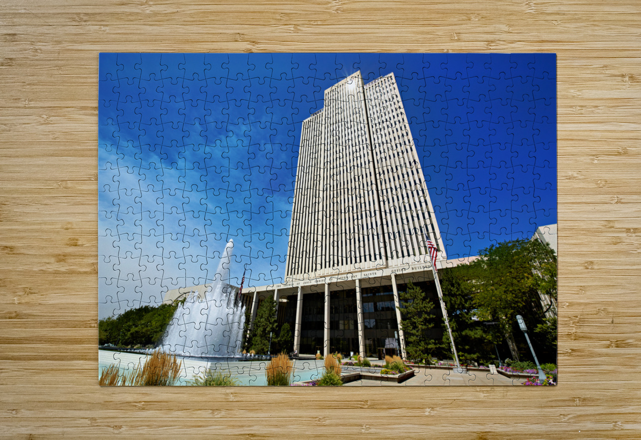 The hedaquarter of the Mormon Church of Jesus Christ the latter day. Salt Lake City Utah USA Marco Brivio Puzzle printing