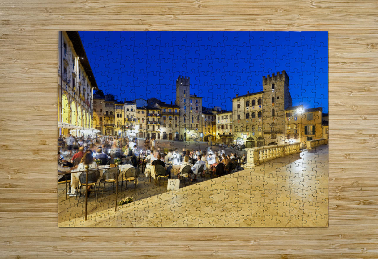 Arezzo Tuscany Italy. Piazza Grande at sunset Marco Brivio Puzzle printing