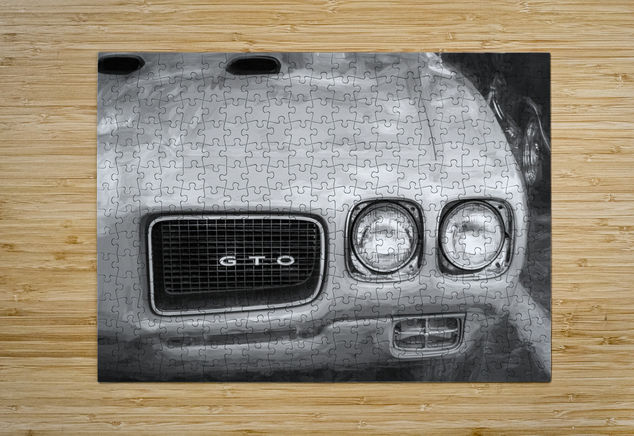  1970 Orbit Orange Pontiac GTO Ram X 6 Rich Franco Puzzle printing