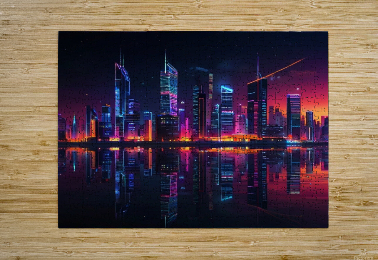 A modern reception room at a company headquarters 7 mohamed gaber Puzzle printing