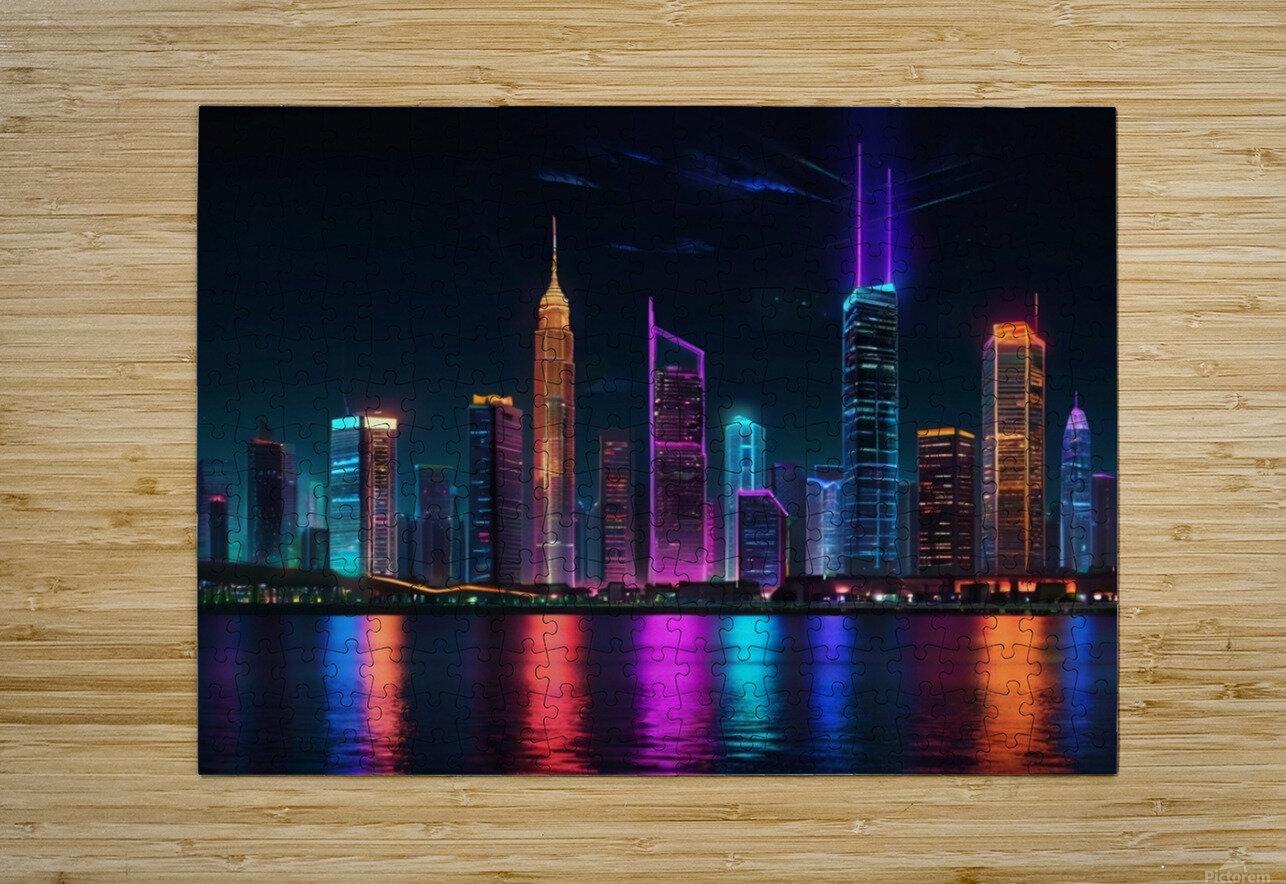 A modern reception room at a company headquarters 9 mohamed gaber Puzzle printing