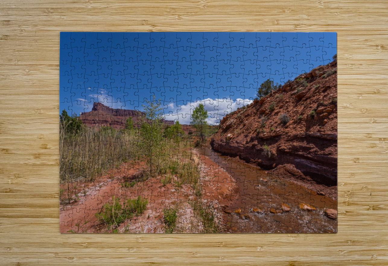 Professor Creek By A Bluff Jennifer White Puzzle printing