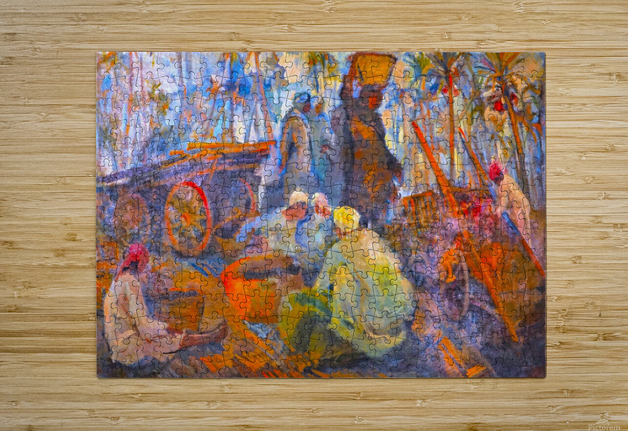 El Marg market and palm  Youssef Kamel Puzzle printing
