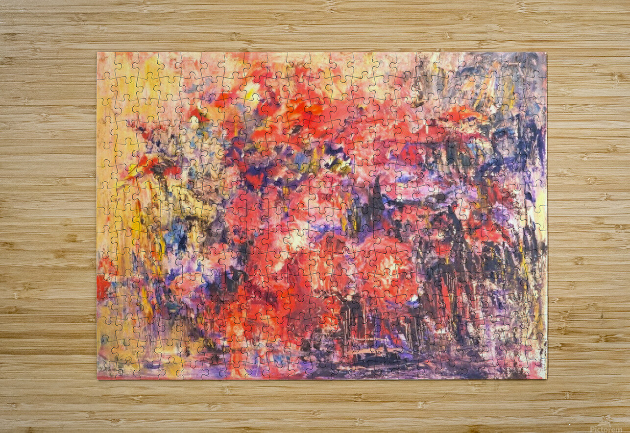 Flowers painting.  Youssef Kamel Puzzle printing