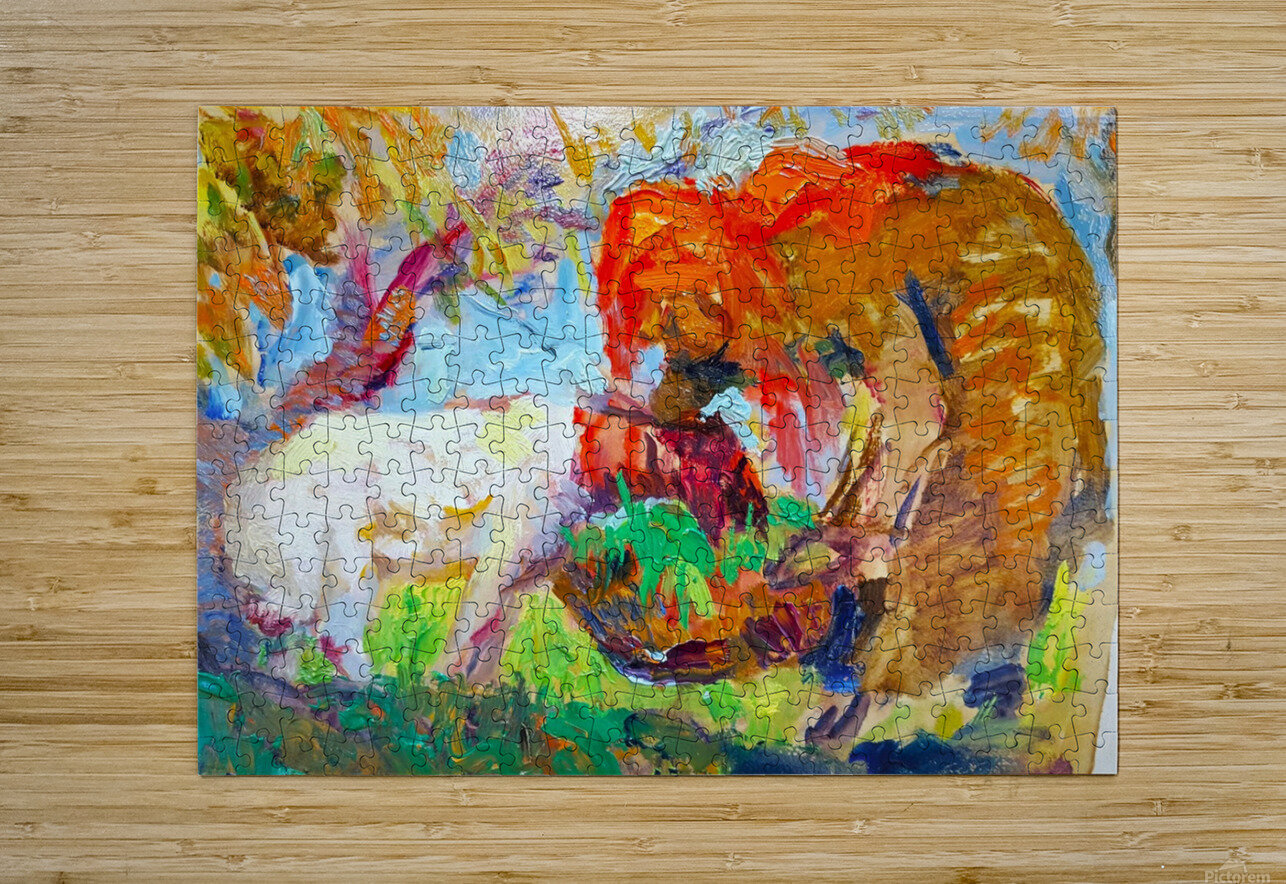Sheep and child..  Youssef Kamel Puzzle printing