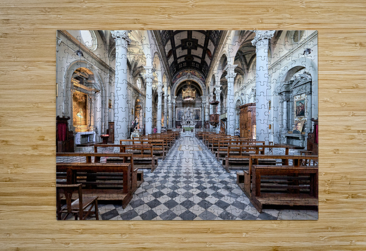 Cortona Arezzo Tuscany Italy. Cattedrale di Santa Maria Assunta Cathedral Marco Brivio Puzzle printing