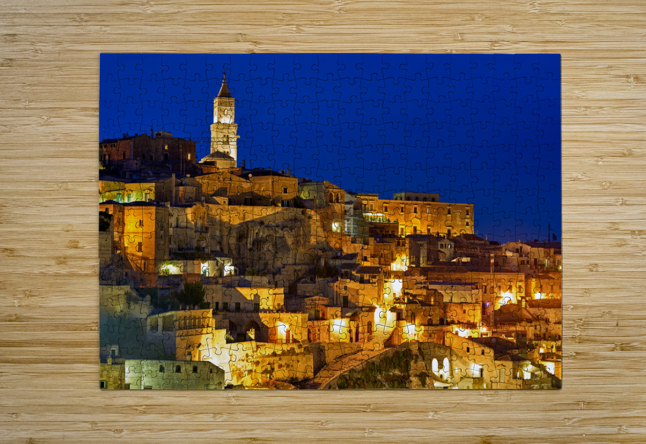 Matera Basilicata Italy. Cityscape ay sunset Marco Brivio Puzzle printing